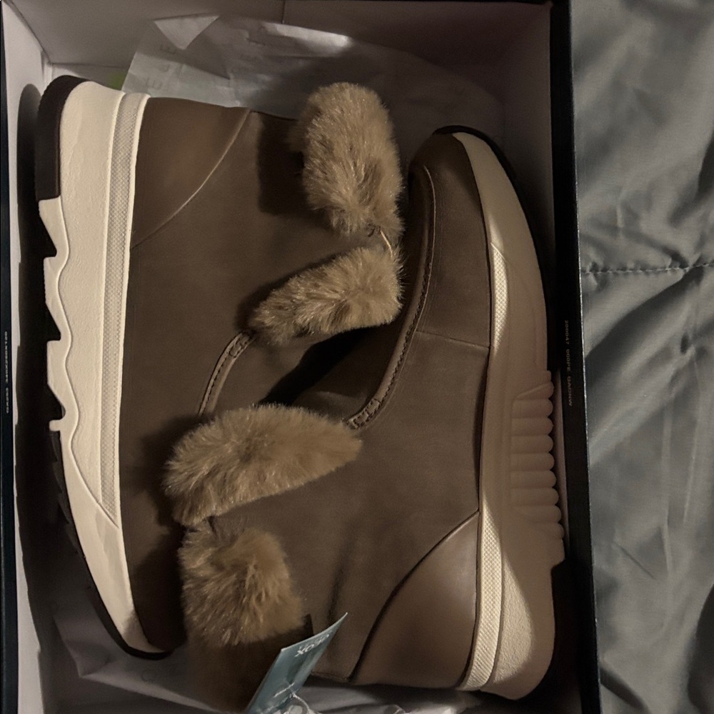 Geox Women's Brown Fur-Lined Winter Boots - Picture 5 of 6
